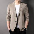 Blazer Casual Charles em Seda Gelo [034] - Blazer Casual Charles em Seda Gelo UseBonn Bege PP (homens de 45 até 55kg) 