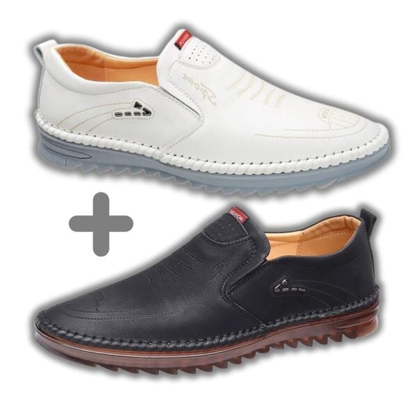 Sapato Mocassim Italian COMPRE 1 E LEVE 2 [018] - Sapato Mocassim Italian COMPRE 1 E LEVE 2 UseBonn Preto + Branco 36 